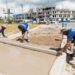 Alcaldía del DN reconstruye aceras de la rotonda de avenida Los Próceres